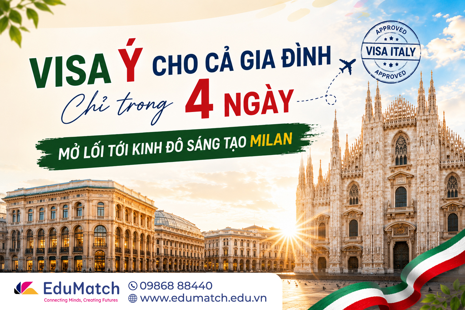 Visa Y cho ca gia dinh chi trong 4 ngay